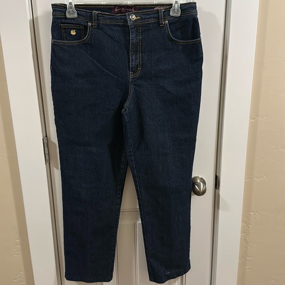 Gloria Vanderbilt Amanda jeans size 14 excellent condition was hemmed inseam 28